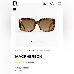 DL Eyewear - Dan Levy - Macpherson Sunglasses in Antique Tortoise